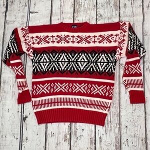 Vintage Gap Multi Color Ski Skiing 1980s Crewneck Sweater Sweatshirt